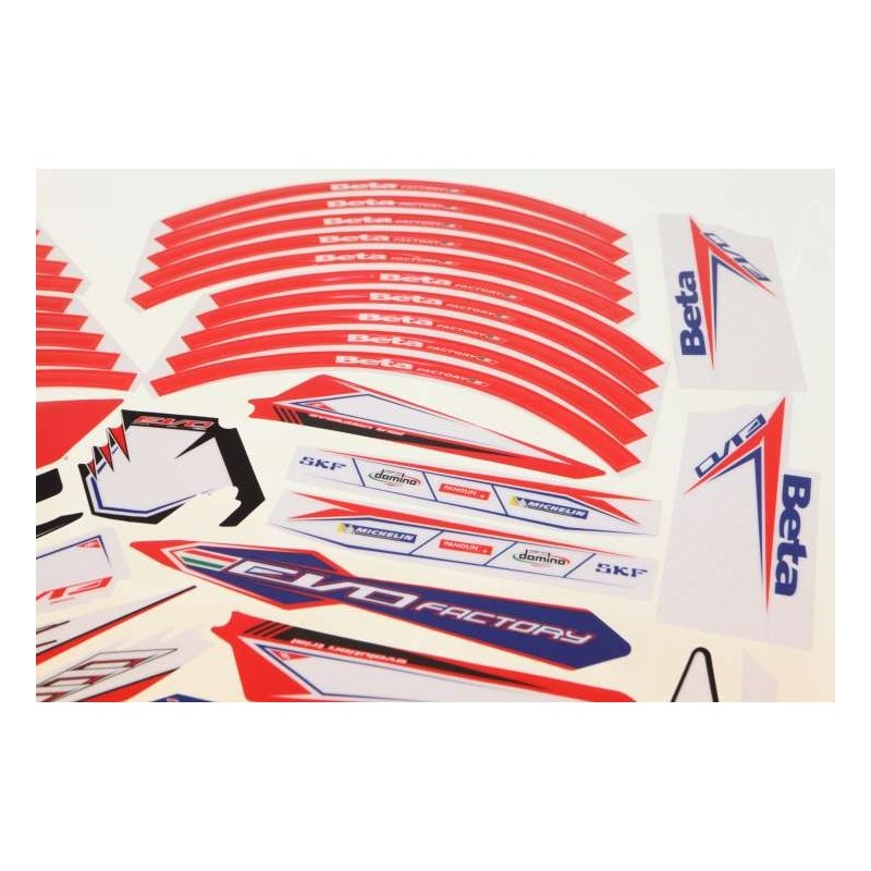 Kit autocollant BETA 2012 Evo Factory complet