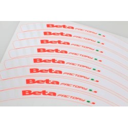 Autocollant cerceau de roue BETA 2018 factory