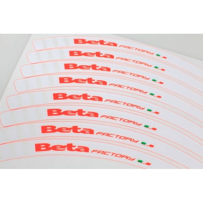 Autocollant cerceau de roue BETA 2018 factory