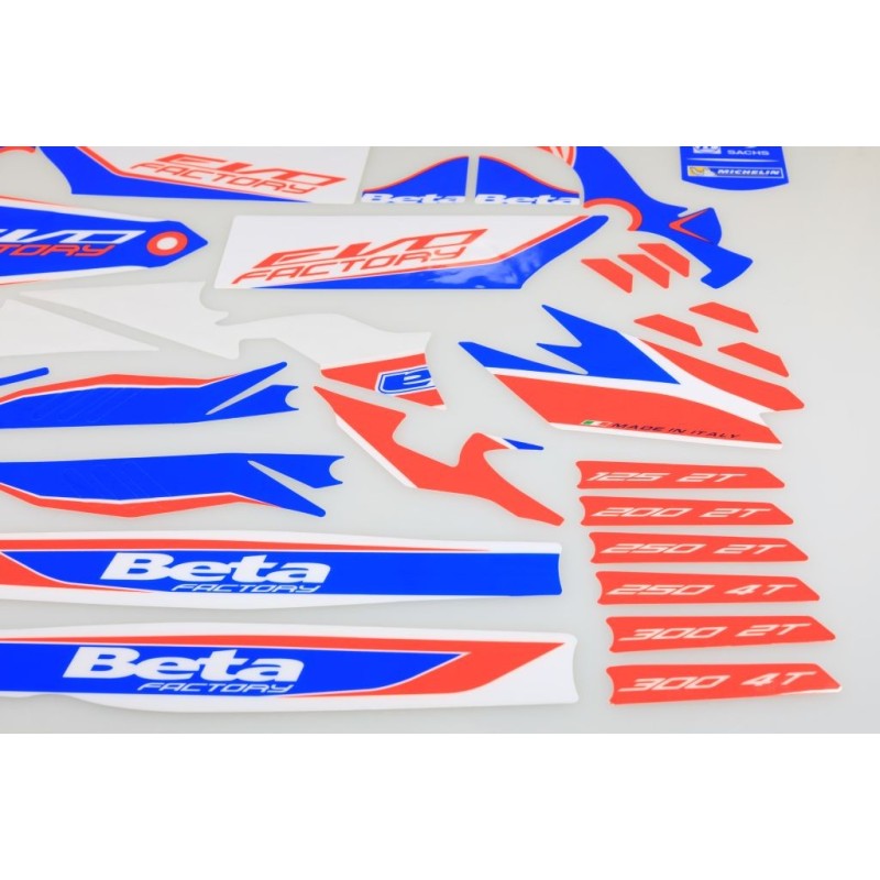 Kit autocollant BETA 2018 factory partiel