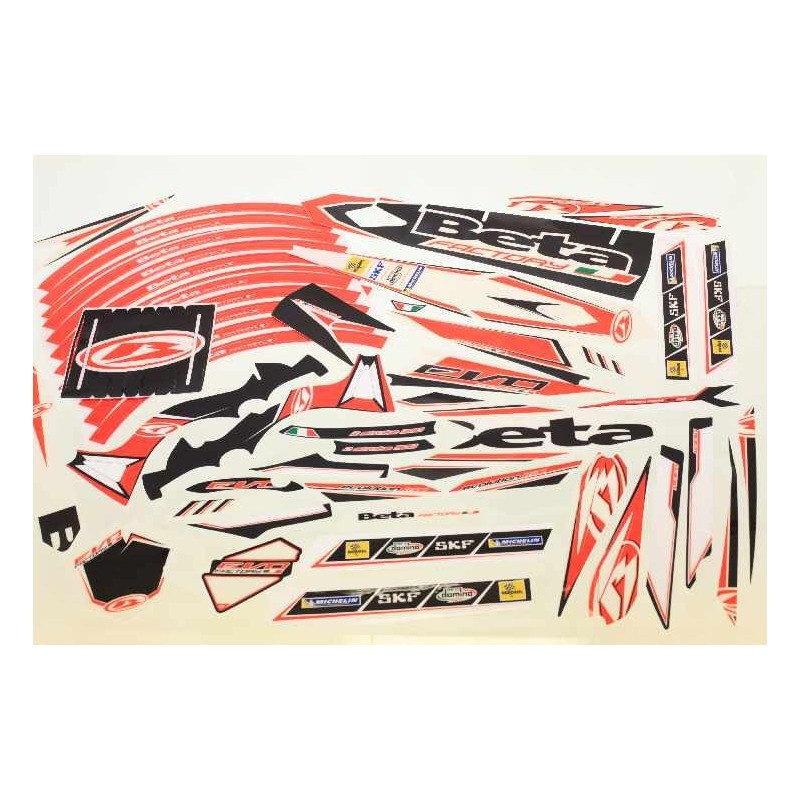 Kit autocollant BETA 2011 Factory complet