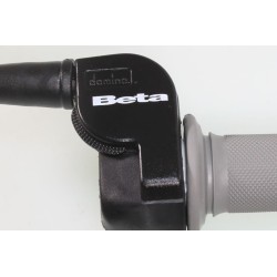 Poignée gaz BETA tirage court blanc + revetements gris 