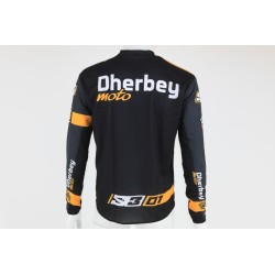 Maillot S3 déco DHERBEY MOTO 2021-2022 noir/orange
