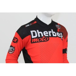 Maillot enfant S3 déco DHERBEY MOTO 2021-2022 rouge