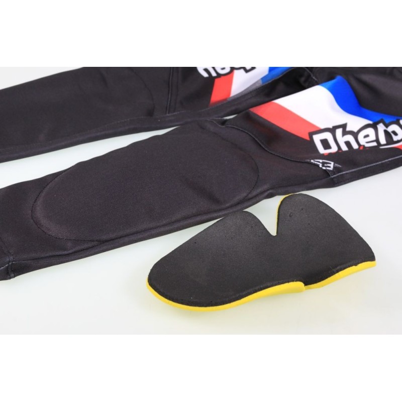 Pantalon enfant S3 déco DHERBEY MOTO 2024 bleu/blanc/rouge