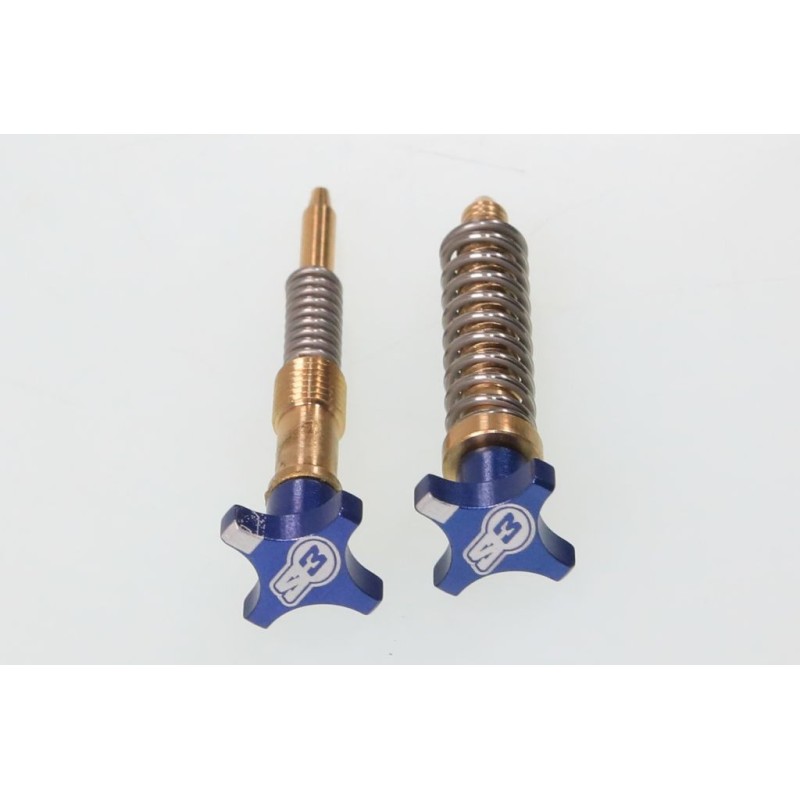 Kit vis ralenti/air S3 carburateur KEIHIN bleu