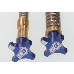 Kit vis ralenti/air S3 carburateur KEIHIN bleu