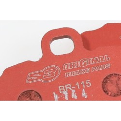 Plaquettes frein AV type 511 S3 BRAKTEC Original rouge