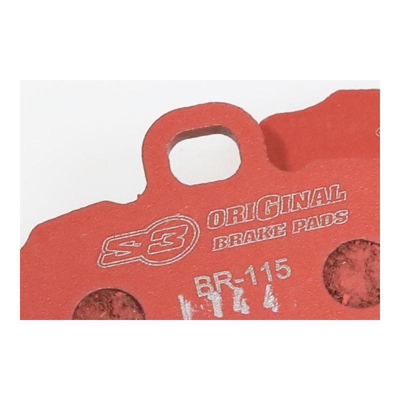 Plaquettes frein AV type 511 S3 BRAKTEC Original rouge
