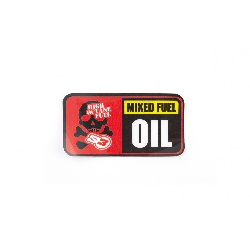 Autocollant jerrican essence S3 Huile/ No Huile