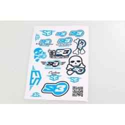 Planche adhésive S3 divers bleu