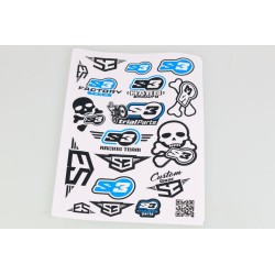 Planche adhésive S3 divers noir