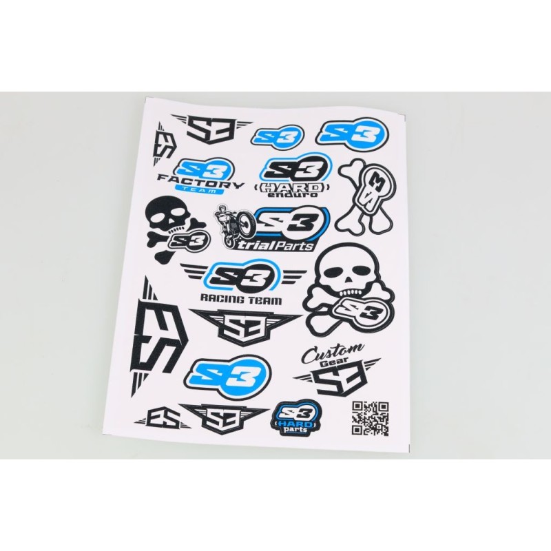 Planche adhésive S3 divers noir