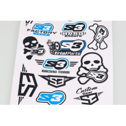 Planche adhésive S3 divers noir