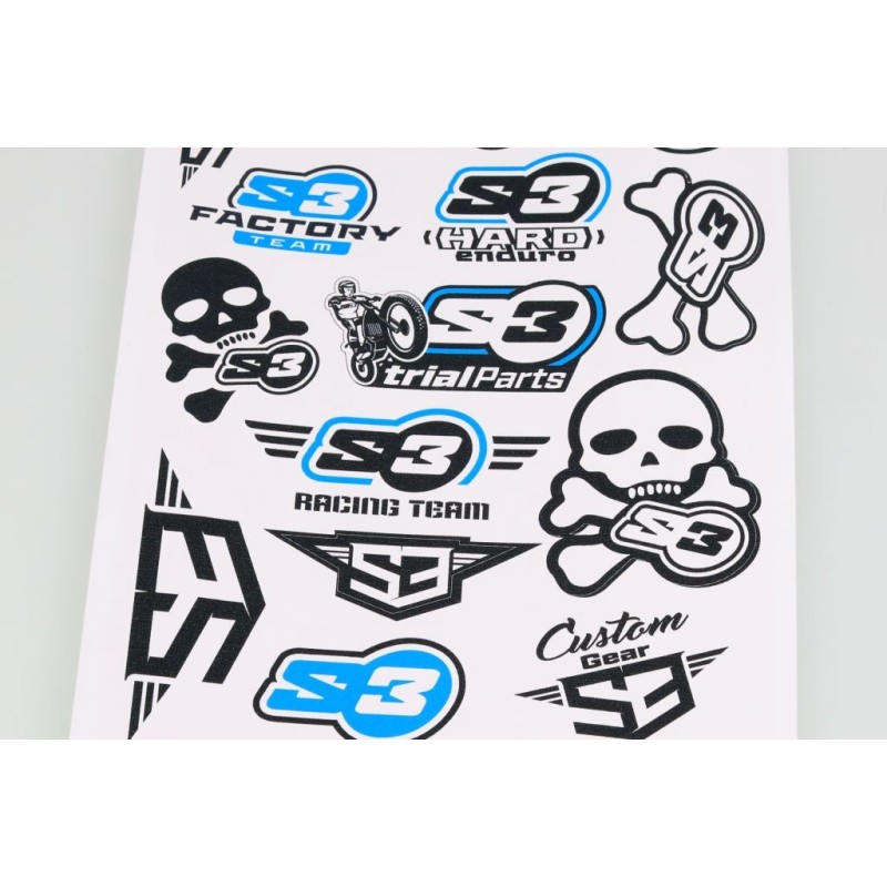 Planche adhésive S3 divers noir