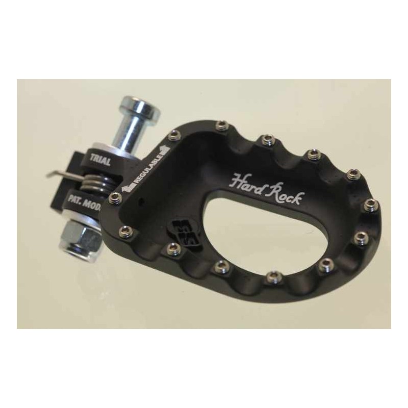 Repose pied alu avec insert S3 hard rock noir