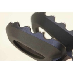 Repose pied alu avec insert S3 hard rock noir