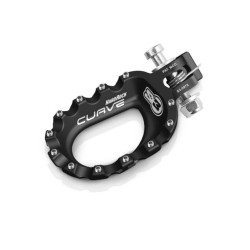 Repose pied alu avec insert S3 curve noir