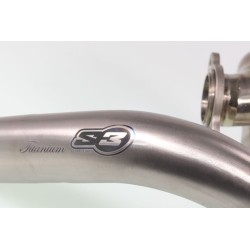 Coude échappement TRS S3 Racing titanium long