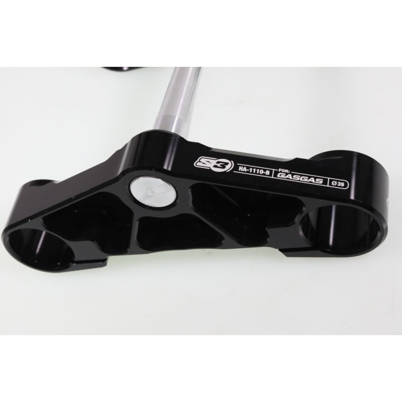 Té de fourche S3 GASGAS noir complet Ø39mm