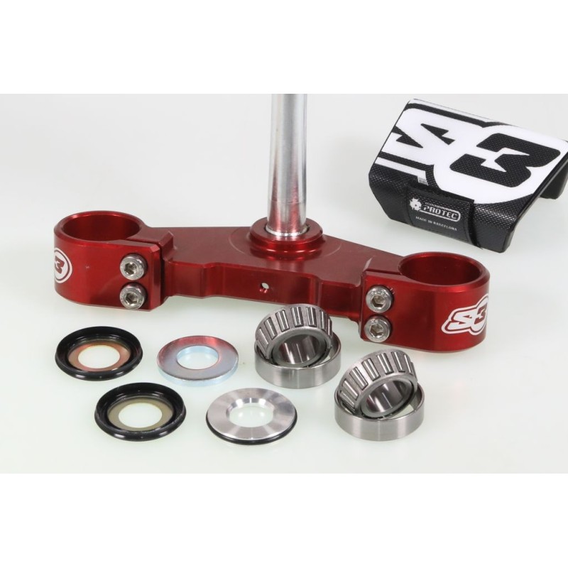 Té de fourche S3 BETA 2011-2023 rouge complet Ø39mm