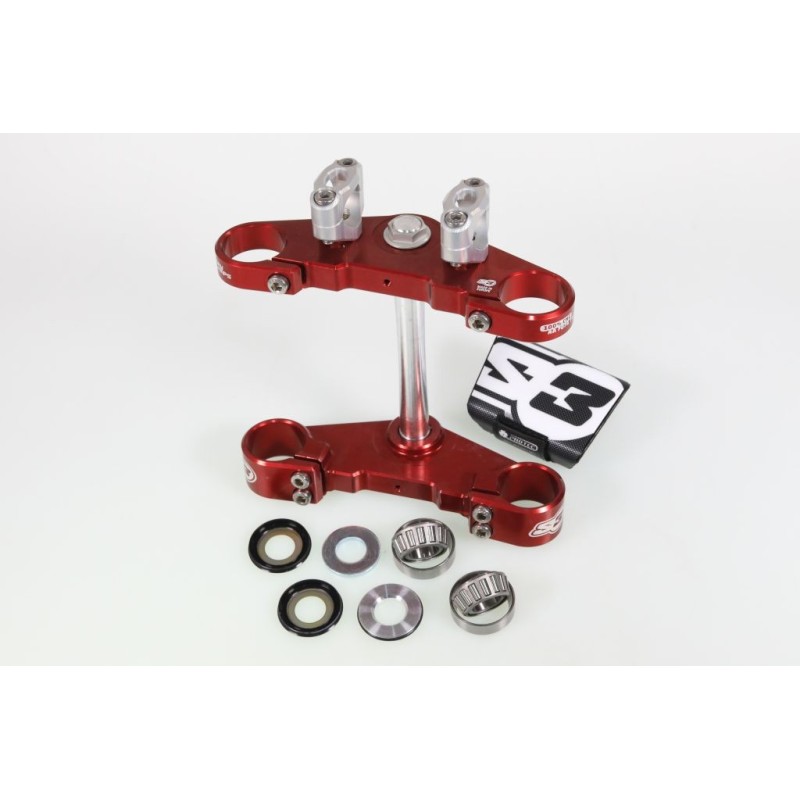 Té de fourche S3 BETA 2011-2023 rouge complet Ø39mm