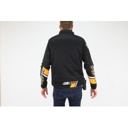 Veste DHERBEY MOTO S3 hybrid 2021-2022 noir/orange