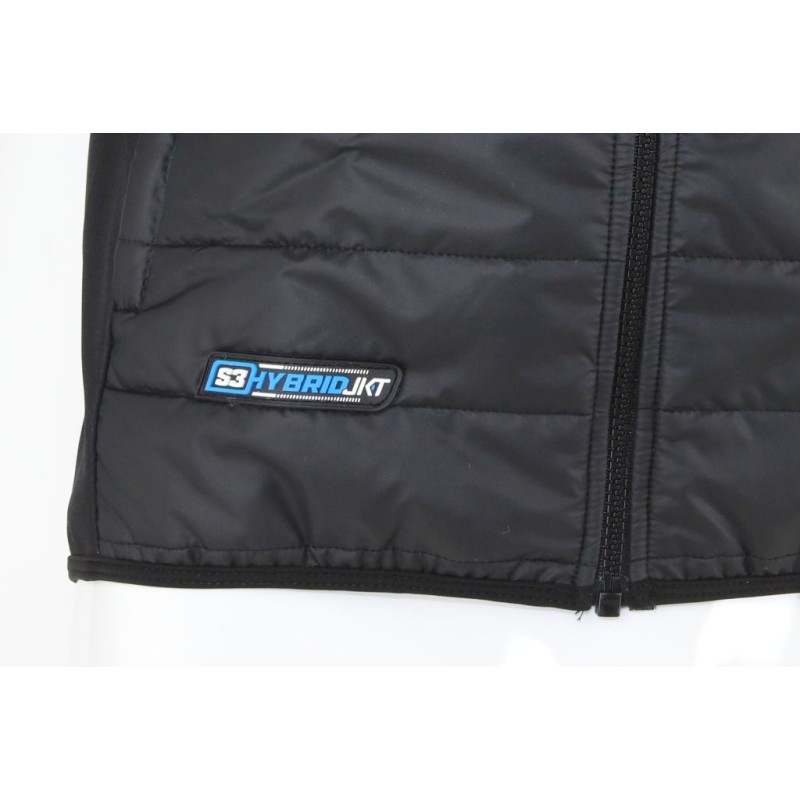 Veste DHERBEY MOTO S3 hybrid 2021-2022 noir/orange