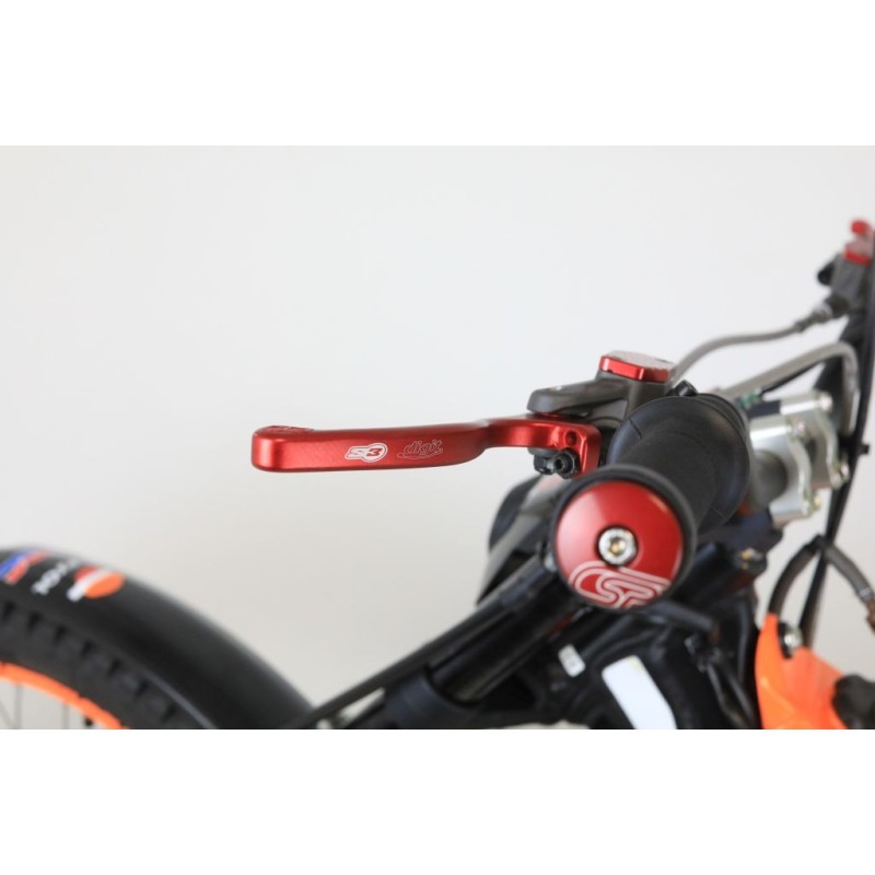 Levier embrayage mi-long type BRAKTEC/AJP S3 adaptable rouge