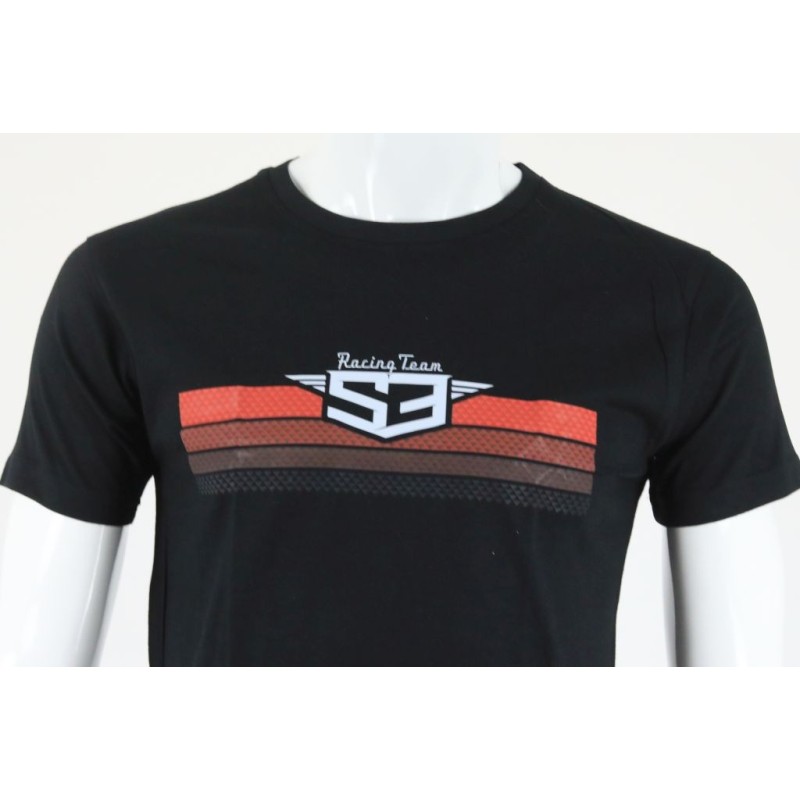 Tee shirt S3 Racing Team noir/rouge