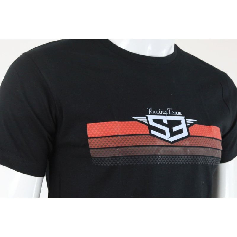 Tee shirt S3 Racing Team noir/rouge