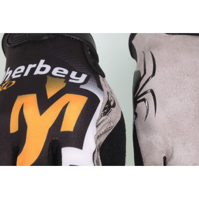 Gants S3 déco DHERBEY MOTO noir/orange