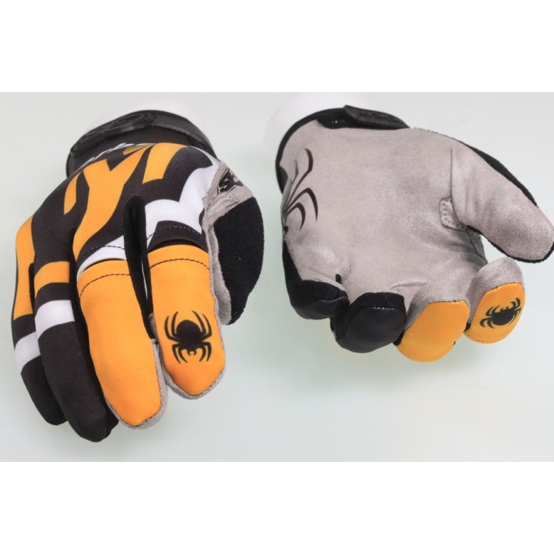 Gants enfant S3 déco DHERBEY MOTO noir/orange