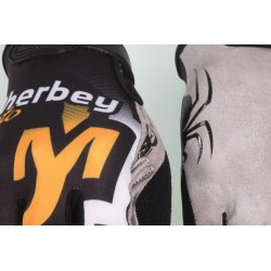 Gants enfant S3 déco DHERBEY MOTO noir/orange