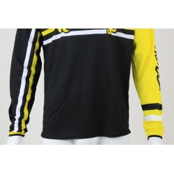 Maillot S3 vint trial pilot noir/jaune