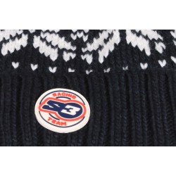 Bonnet S3 Racing Team avec pompon bleu