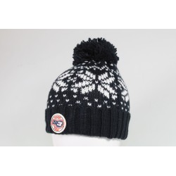 Bonnet S3 Racing Team avec pompon bleu