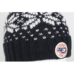 Bonnet S3 Racing Team avec pompon bleu