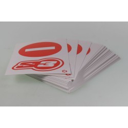 Pack flèches S3 "SENS INTERDIT" x50