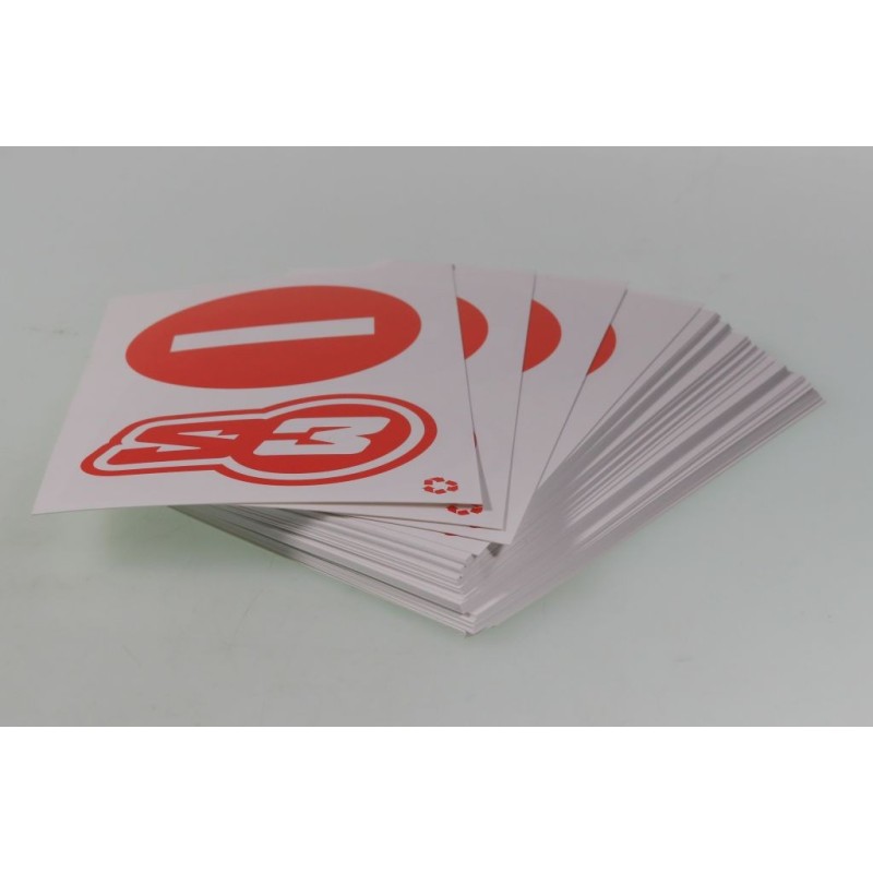 Pack flèches S3 "SENS INTERDIT" x50