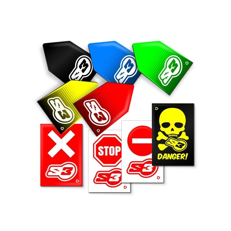 Pack flèches S3 "SENS INTERDIT" x50