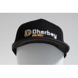 Casquette DHERBEY MOTO noir/orange