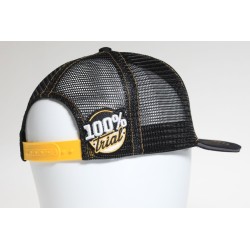 Casquette DHERBEY MOTO noir/orange
