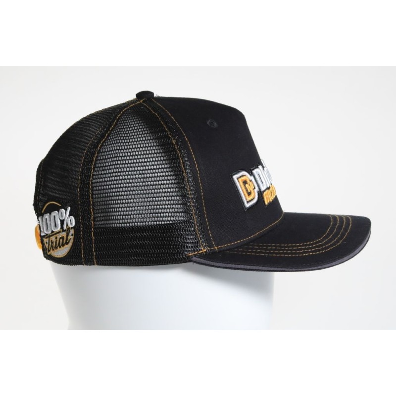 Casquette DHERBEY MOTO noir/orange
