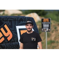 Casquette DHERBEY MOTO noir/orange