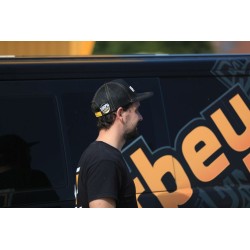 Casquette DHERBEY MOTO noir/orange