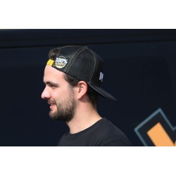 Casquette DHERBEY MOTO noir/orange
