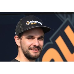Casquette DHERBEY MOTO noir/orange
