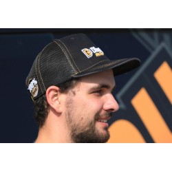 Casquette DHERBEY MOTO noir/orange