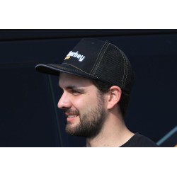 Casquette DHERBEY MOTO noir/orange